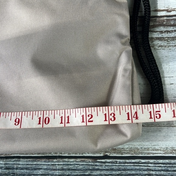 Adidas Classic 3S 2 Sackpack Wonder Beige / Black #5156943 *NEW* Backpack Gym - Picture 6 of 10